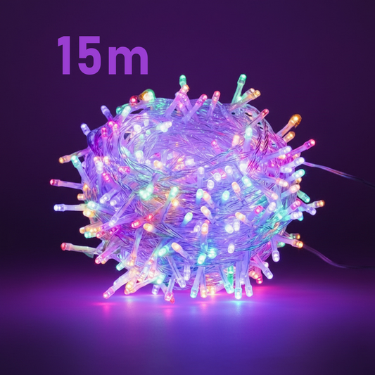 Serie navideña de 15 metros con 300 luces led. Modelo: DML8193