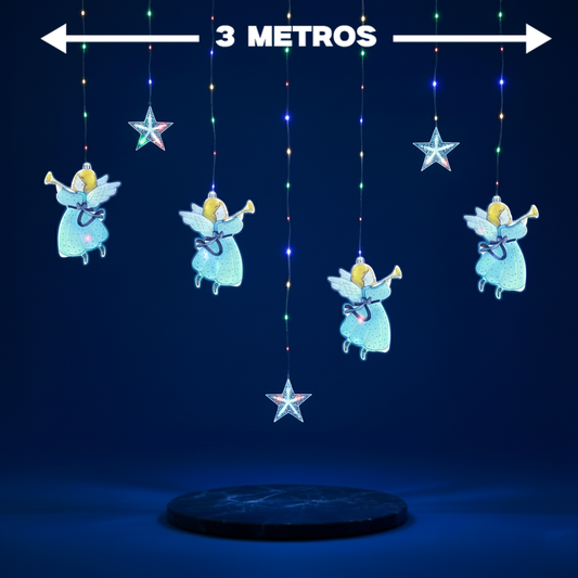 Serie de luces LED, de figuras de ángel y estrella DML8239