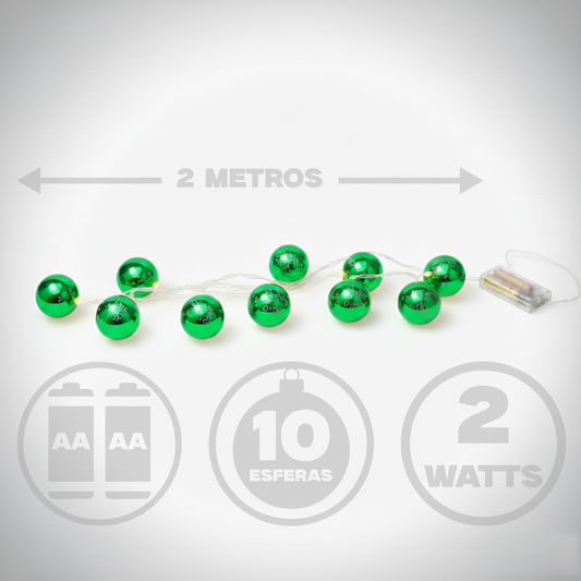 Serie de esferas metálicas verdes DML8264