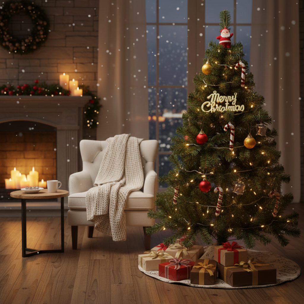 Juego de Adornos Navideños de Plástico modelo HL-SDH8409