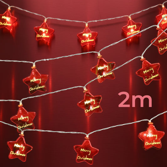 Serie de estrellas metálicas rojas DML8260