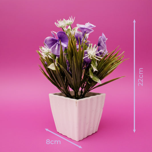 Flor decorativa artificial con capullo abierto FAC5915