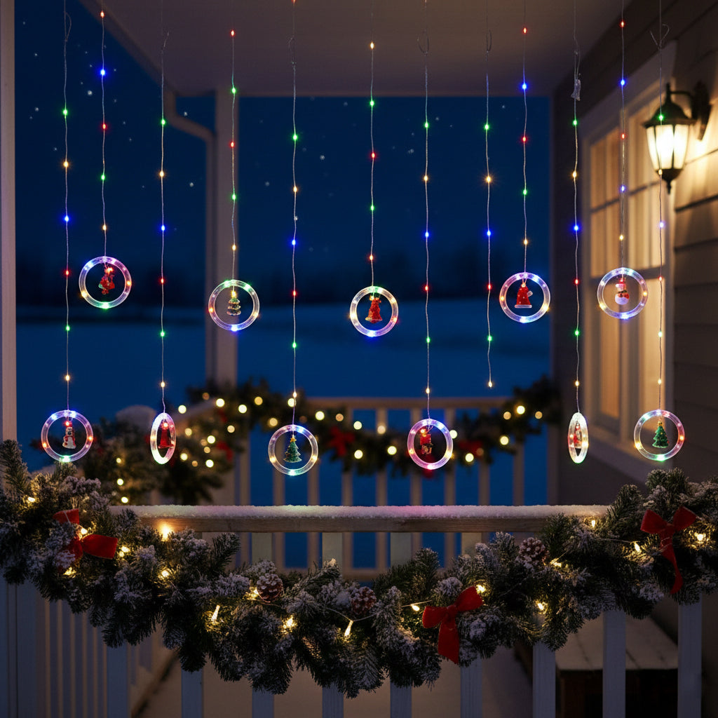 Serie navideña de aros con 5 figuras navideñas DML8219