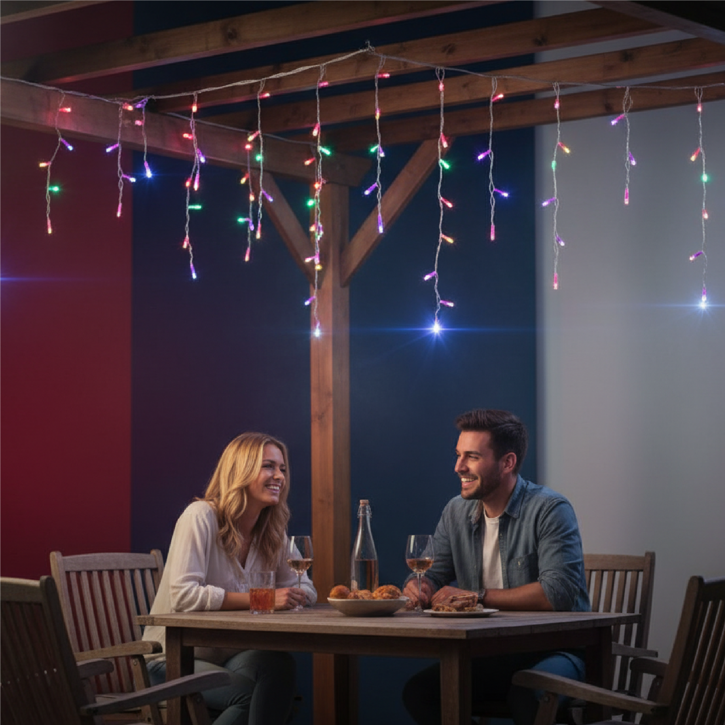 Cascada navideña de luces LED DML8172