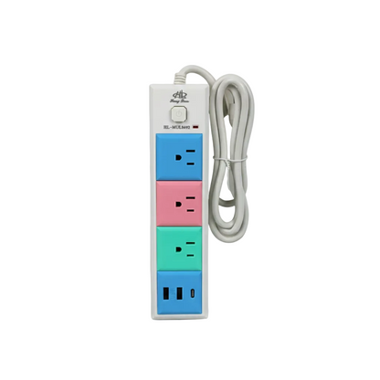 Multicontacto de colores. Modelo: HL-MUL8492