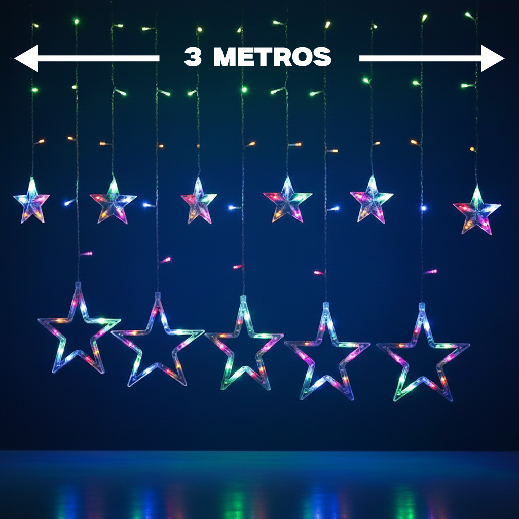 Luces colgantes de estrellas grandes y pequeñas DML8208