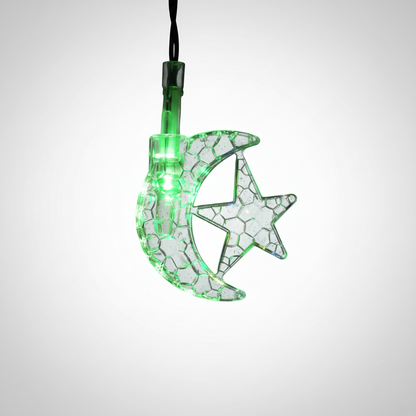 Luces de navidad con forma de luna y estrella DML8277