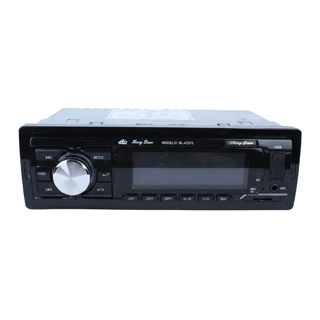 Autoestereo con Reloj, radio Fm, USB, TF y AUX: HL-AT375
