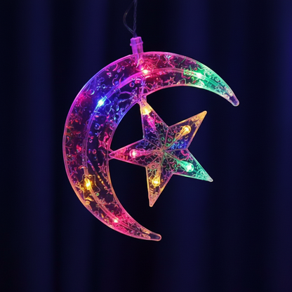 Serie de una media luna con estrellitas DML8228
