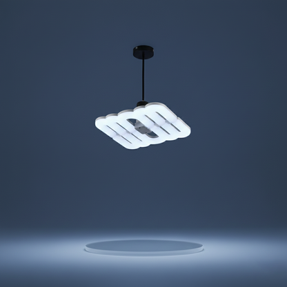 "Lámpara LED hoja plegable potencia 60W. Modelo: INT060"