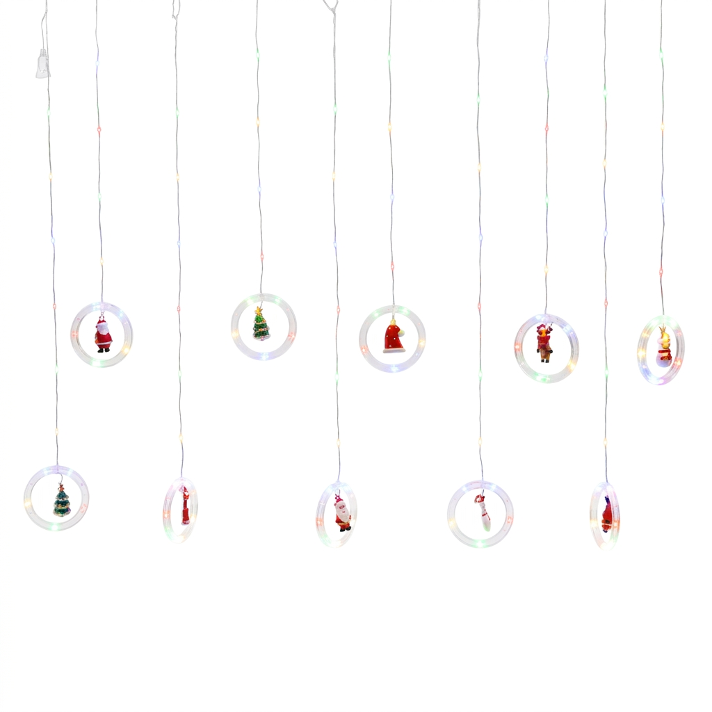 Serie navideña de aros con 5 figuras navideñas DML8219