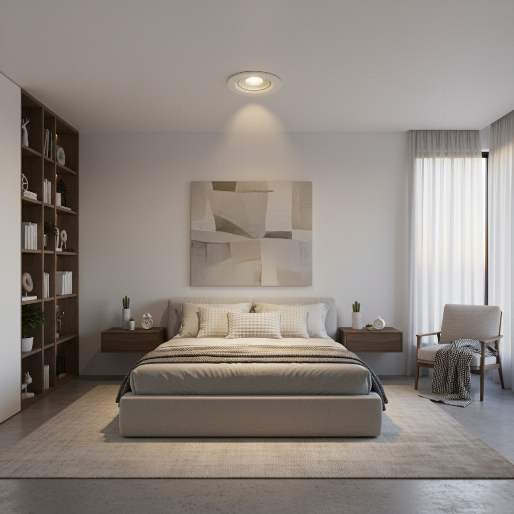 "Lámpara LED 9W - Luz Blanc, Redonda Circular Modelo INT011"