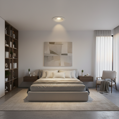 "Lámpara LED 9W - Luz Blanc, Redonda Circular Modelo INT011"