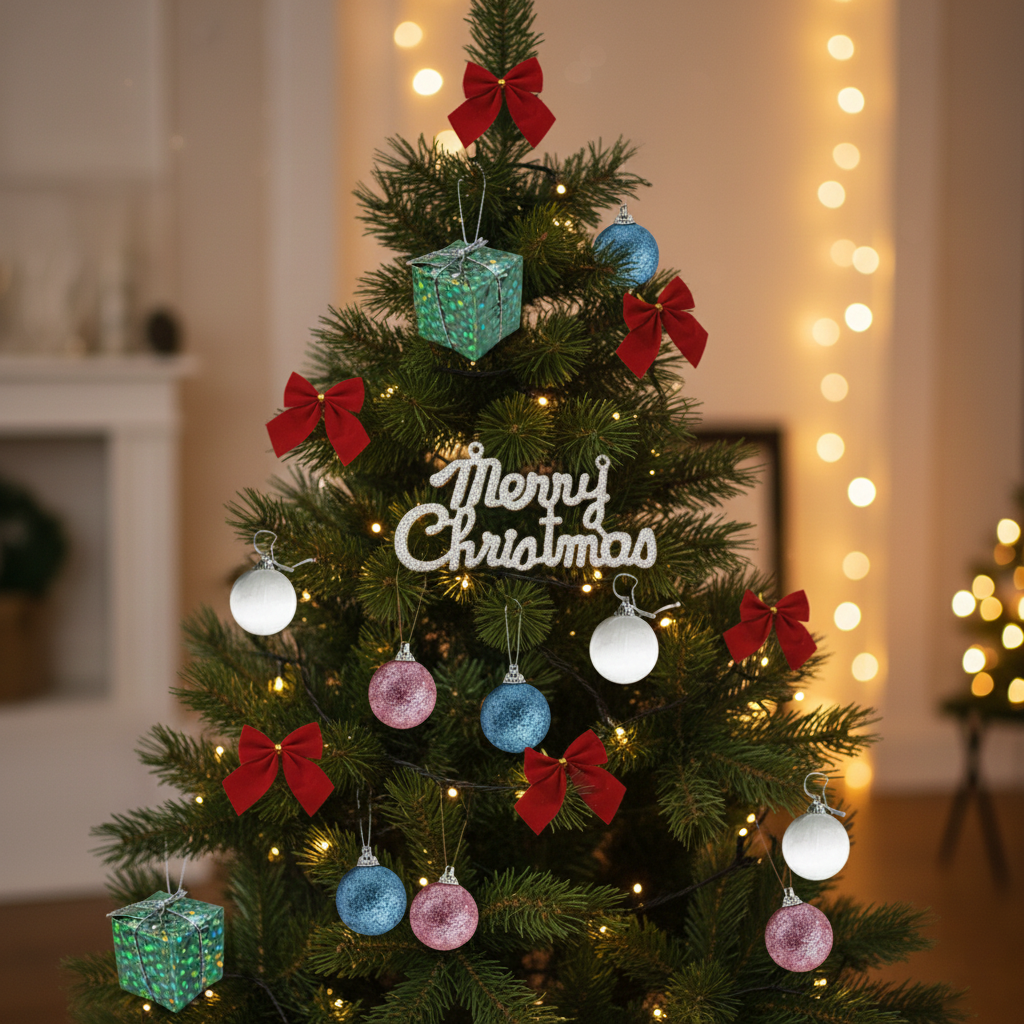 Juego de Adornos Navideños: Modelo HL-SDH8408