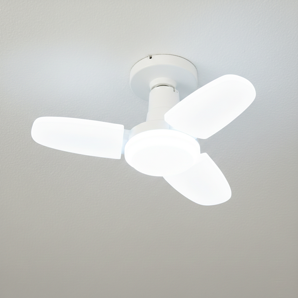 Mini foco 3 aspas LED luz blanca: HL-LAM24W-US
