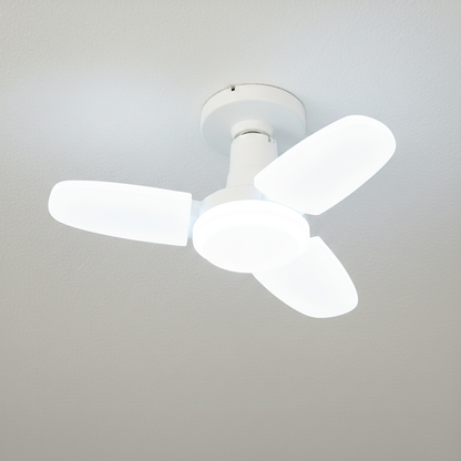 Mini foco 3 aspas LED luz blanca: HL-LAM24W-US