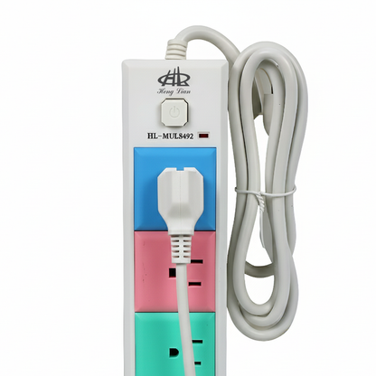 Multicontacto de colores. Modelo: HL-MUL8492