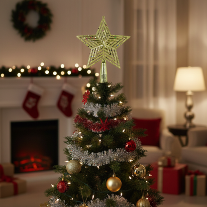 Copa para Árbol de Navidad en Forma de Estrella - Modelo HL-SDH8412