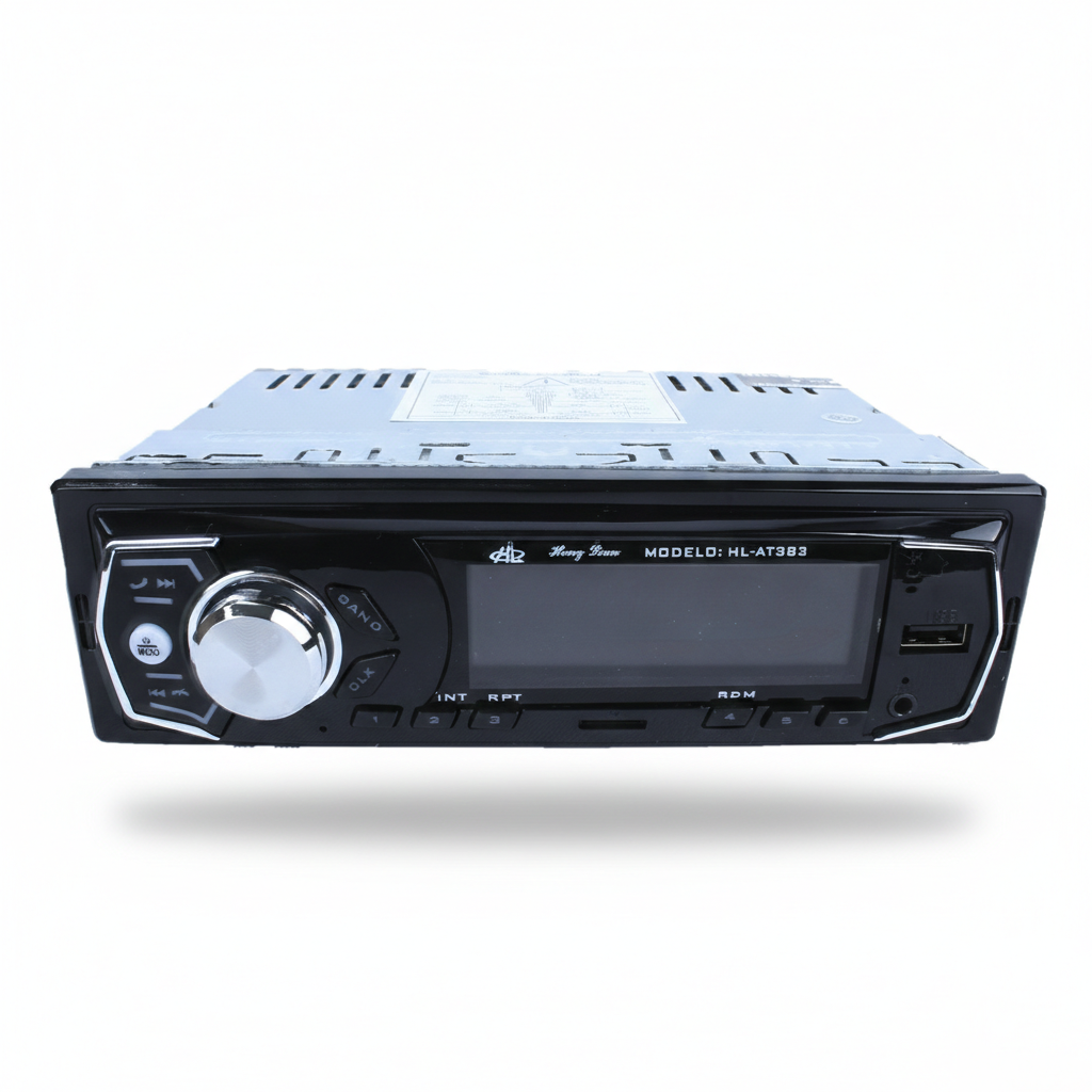 Autoestereo desmontable con control, entrada aux y USB: HL-AT383