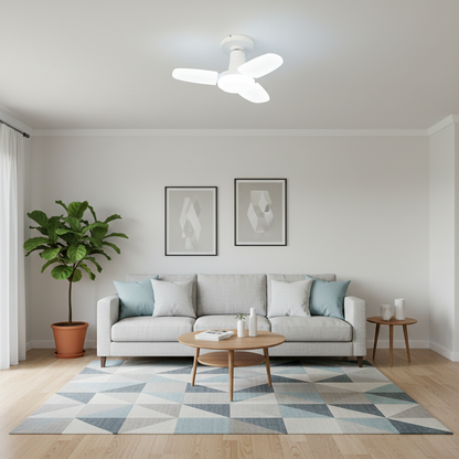 Mini foco 3 aspas LED luz blanca: HL-LAM24W-US