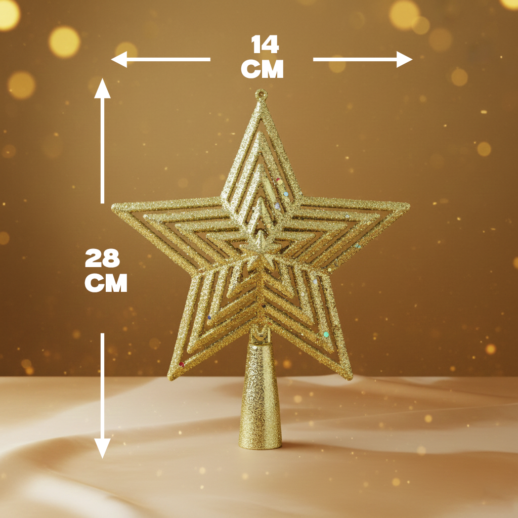 Copa para Árbol de Navidad en Forma de Estrella - Modelo HL-SDH8412