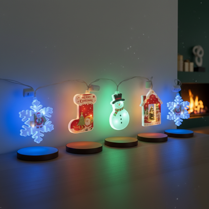 Colgantes pintados de navidad DML8257