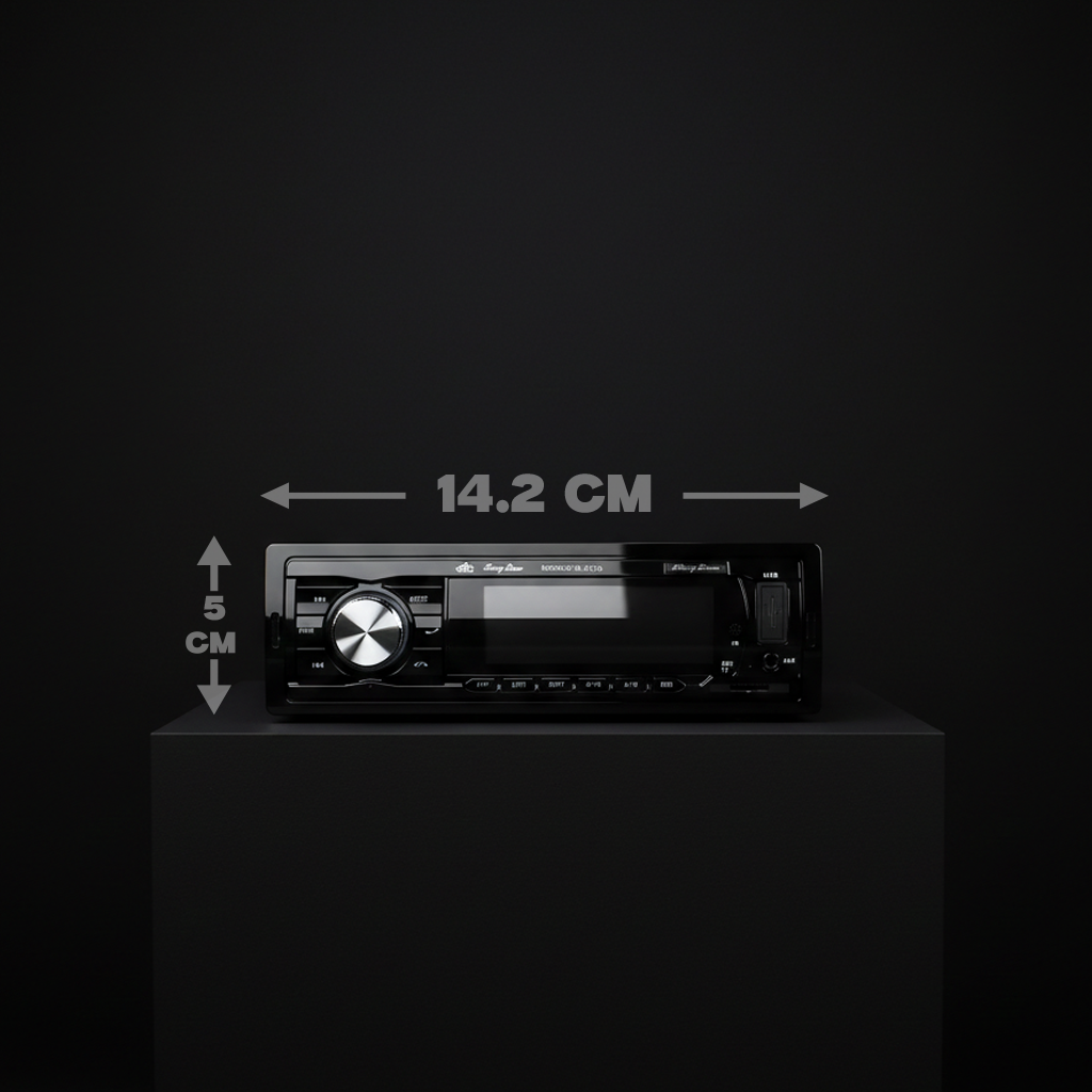 Autoestereo con Reloj, radio Fm, USB, TF y AUX: HL-AT375