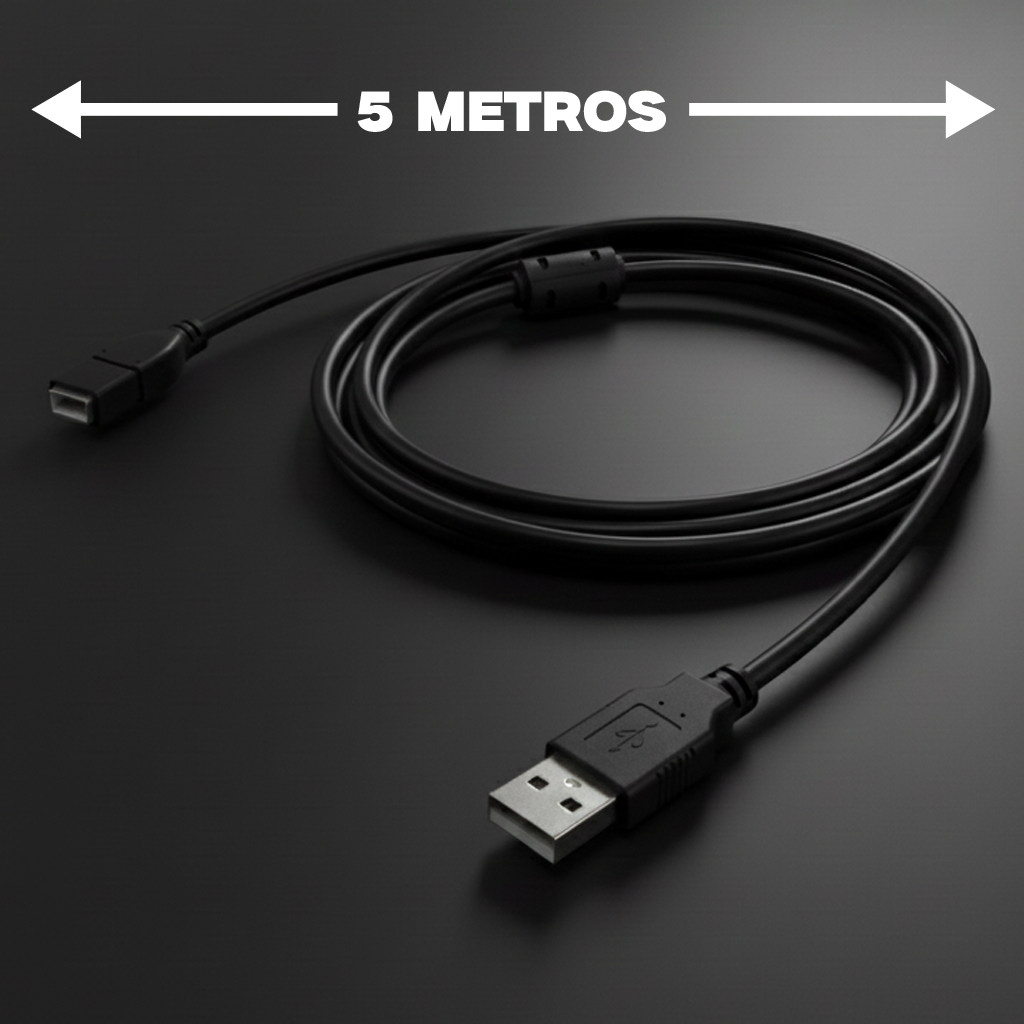 Cable de Impresión USB 2.0 - 5 Metros - Modelo HL-CAB8482