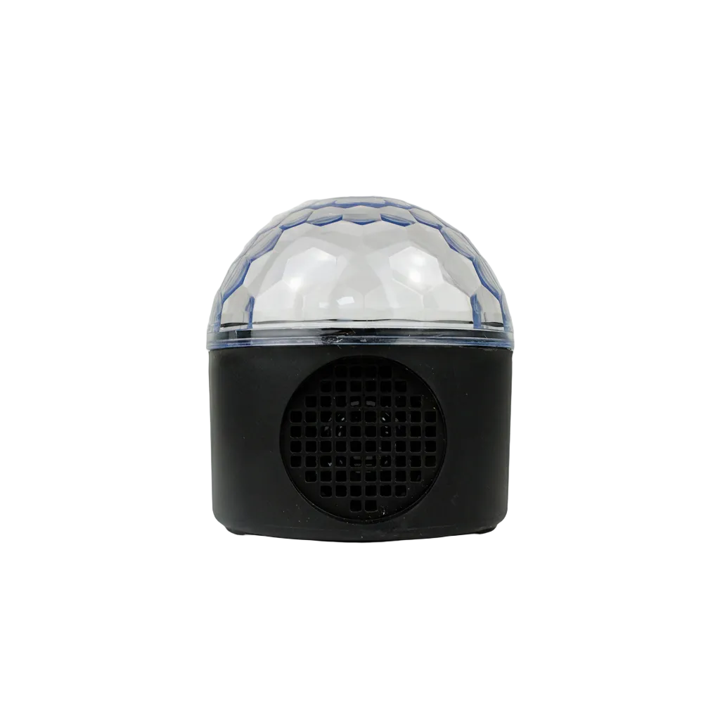 Esfera Luz Led/bocina Rgb Rotativa Audio Ritmo Favorito: HL-LED918