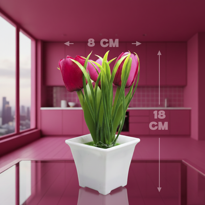Tulipanes artificiales.Modelo: HL-FAC4308