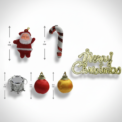 Juego de Adornos Navideños de Plástico modelo HL-SDH8409