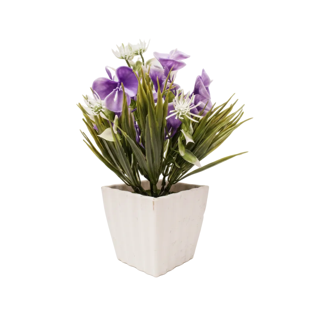 Flor decorativa artificial con capullo abierto FAC5915