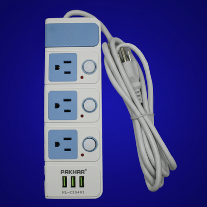 Extensión con 3 enchufes. Modelo: HL-CZ5402