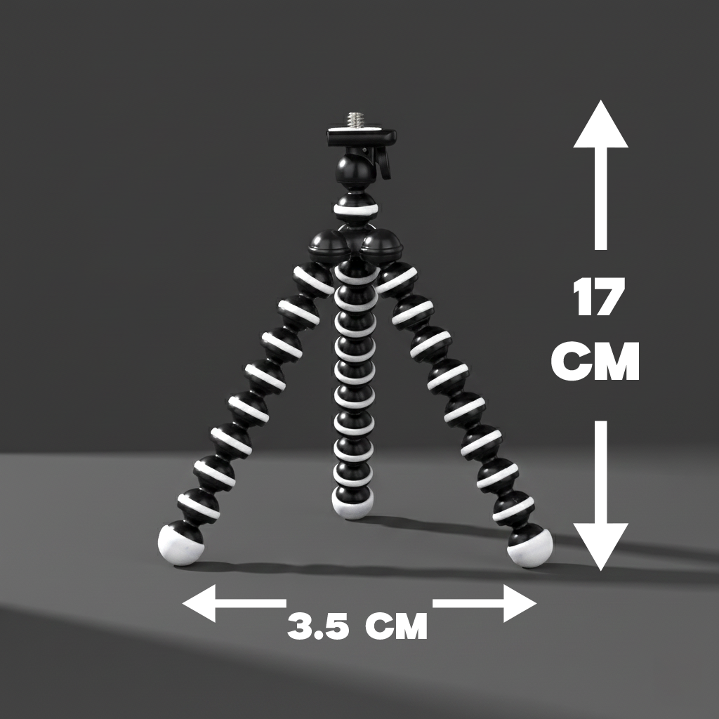 Flexible Tripie Octopus Con Clip Para Celular Camara: HL-SOP9200