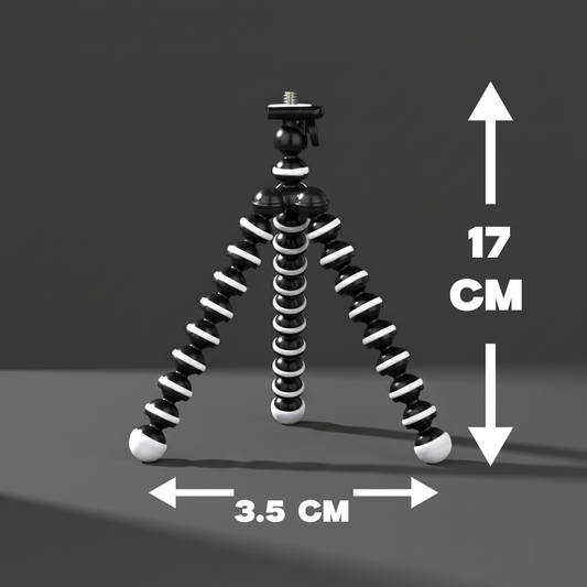 Flexible Tripie Octopus Con Clip Para Celular Camara: HL-SOP9200