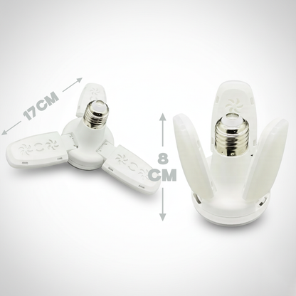 Mini foco 3 aspas LED luz blanca: HL-LAM24W-US