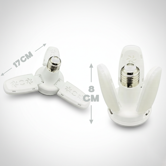 Mini foco 3 aspas LED luz blanca: HL-LAM24W-US