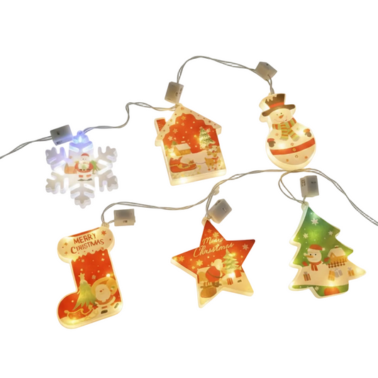 Linternas colgantes pintados de navidad DML8258
