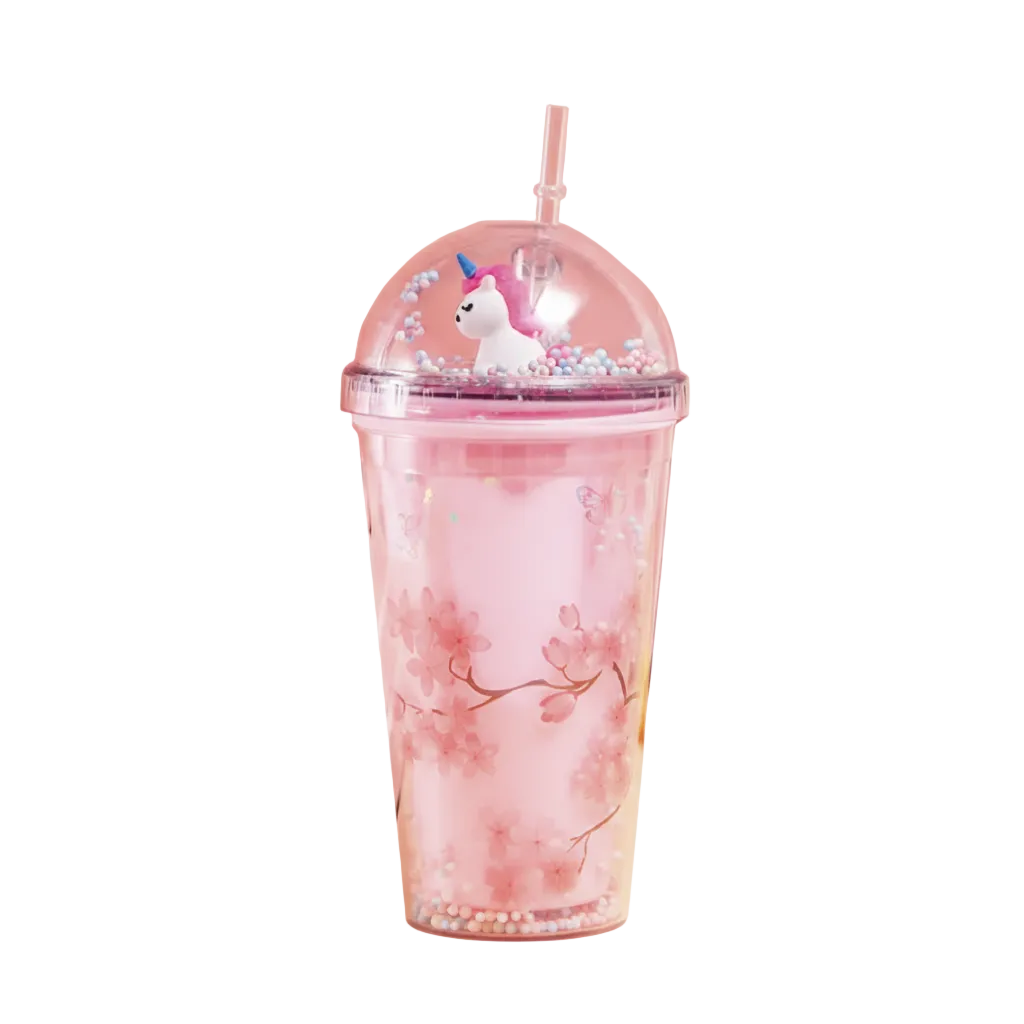 Vaso de agua de color rosa.Modelo: MU-VDP9451
