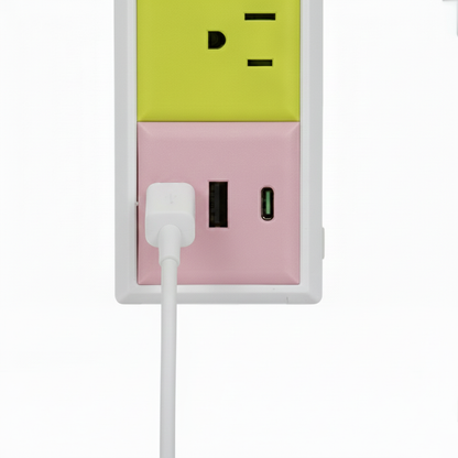 1 Multicontacto de colores, con cable de 1.5 metros. Modelo: HL-MUL8493