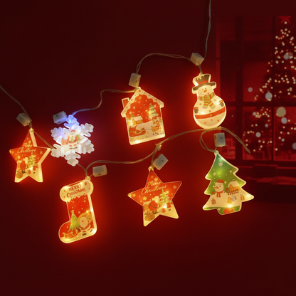 Linternas colgantes pintados de navidad DML8258