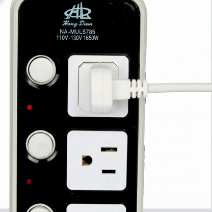 Multicontacto de color negro/blanco. Modelo: HL-MUL5783