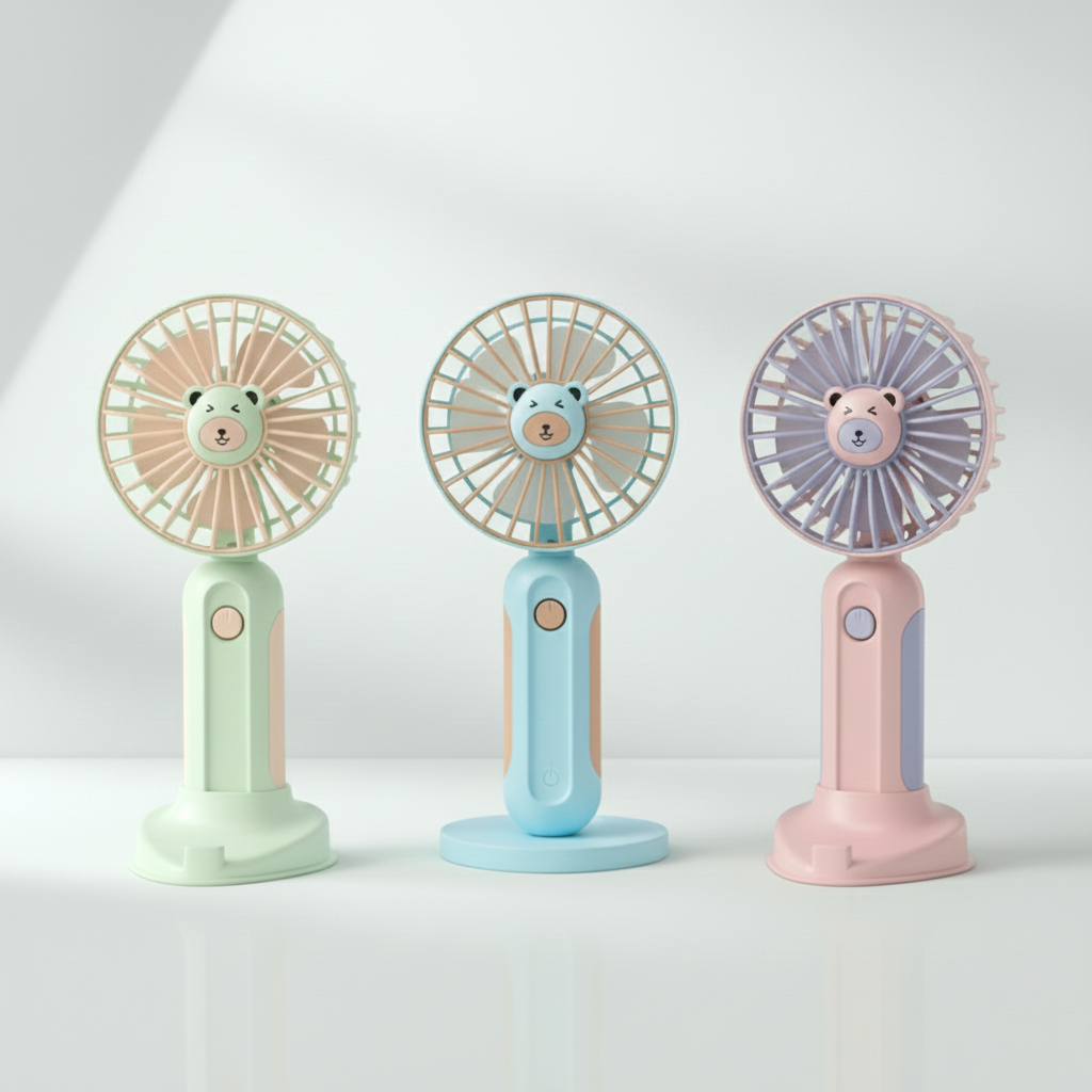 Ventilador portatil, diseño de osos: HL-VEN8651