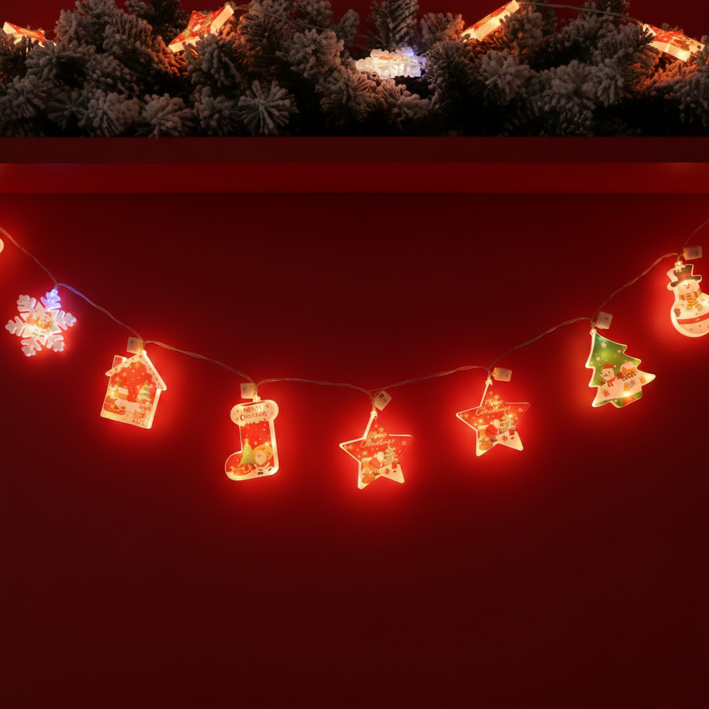 Linternas colgantes pintados de navidad DML8258