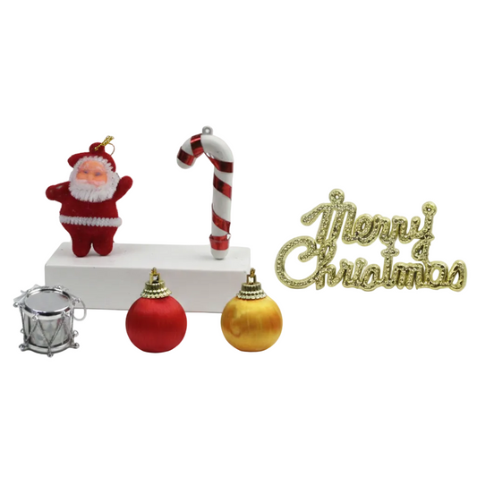 Juego de Adornos Navideños de Plástico modelo HL-SDH8409