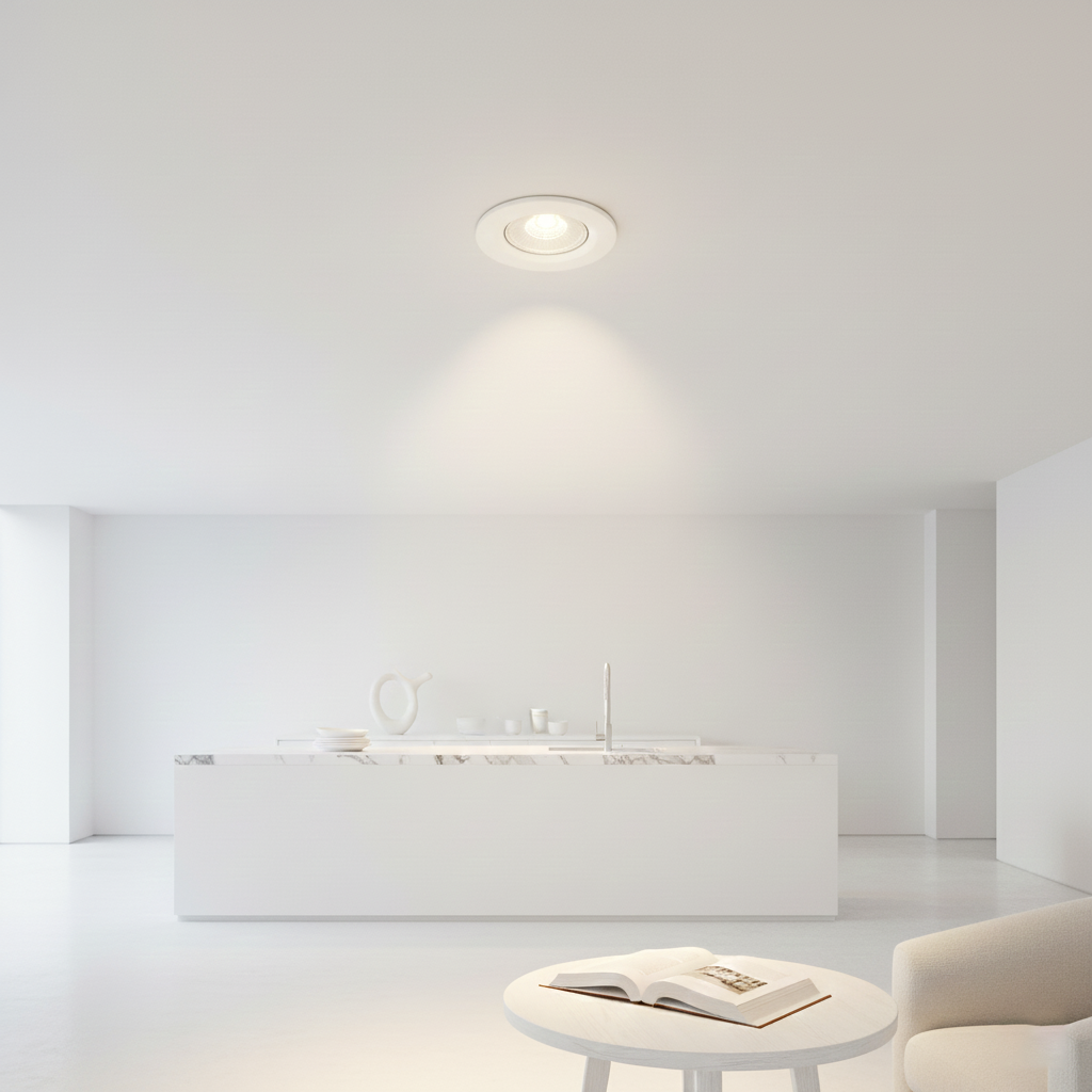 "Lámpara LED 9W - Luz Blanc, Redonda Circular Modelo INT011"