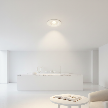 "Lámpara LED 9W - Luz Blanc, Redonda Circular Modelo INT011"