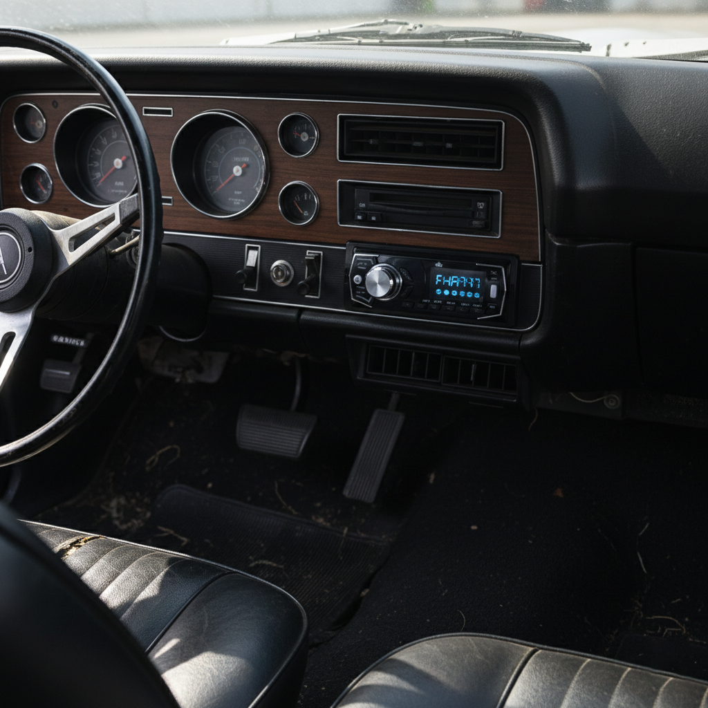 Autoestereo desmontable con control, entrada aux y USB: HL-AT383