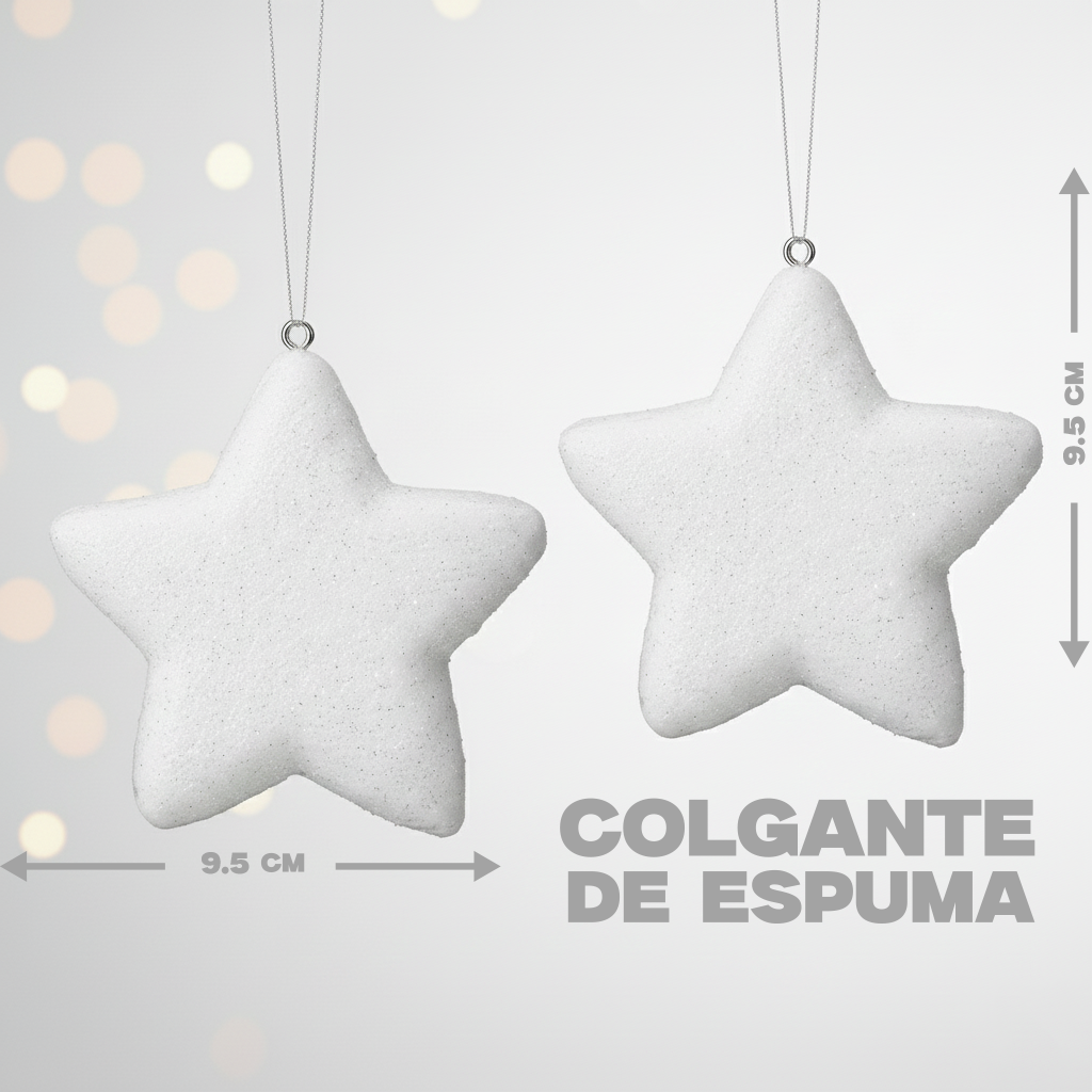Adorno Colgante de Estrella de Espuma - Modelo HLSDH8415
