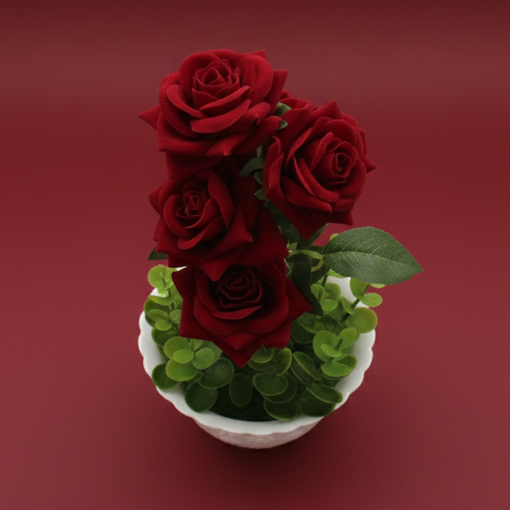 Maceta de Rosas Artificial.Modelo:HL-FAC9761